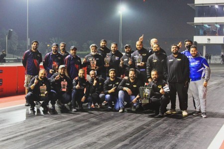 متسابقين نادي باسل السالم الصباح لسباق السيارات والدراجات يحققون المراكز الاولى في الجولة الثالثة من بطولة البحرين لسباق السرعة دراغ ريس